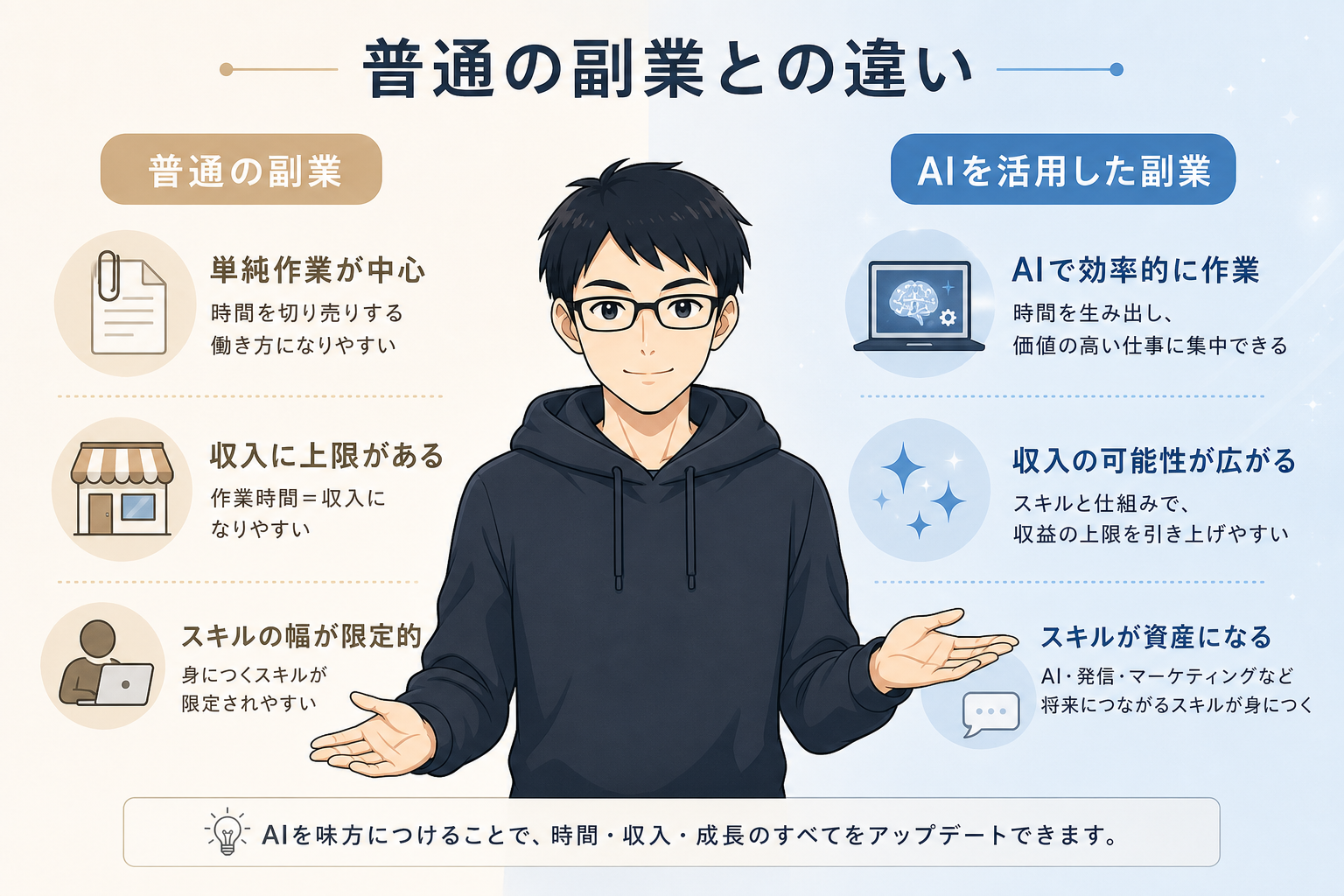 普通の副業との違い