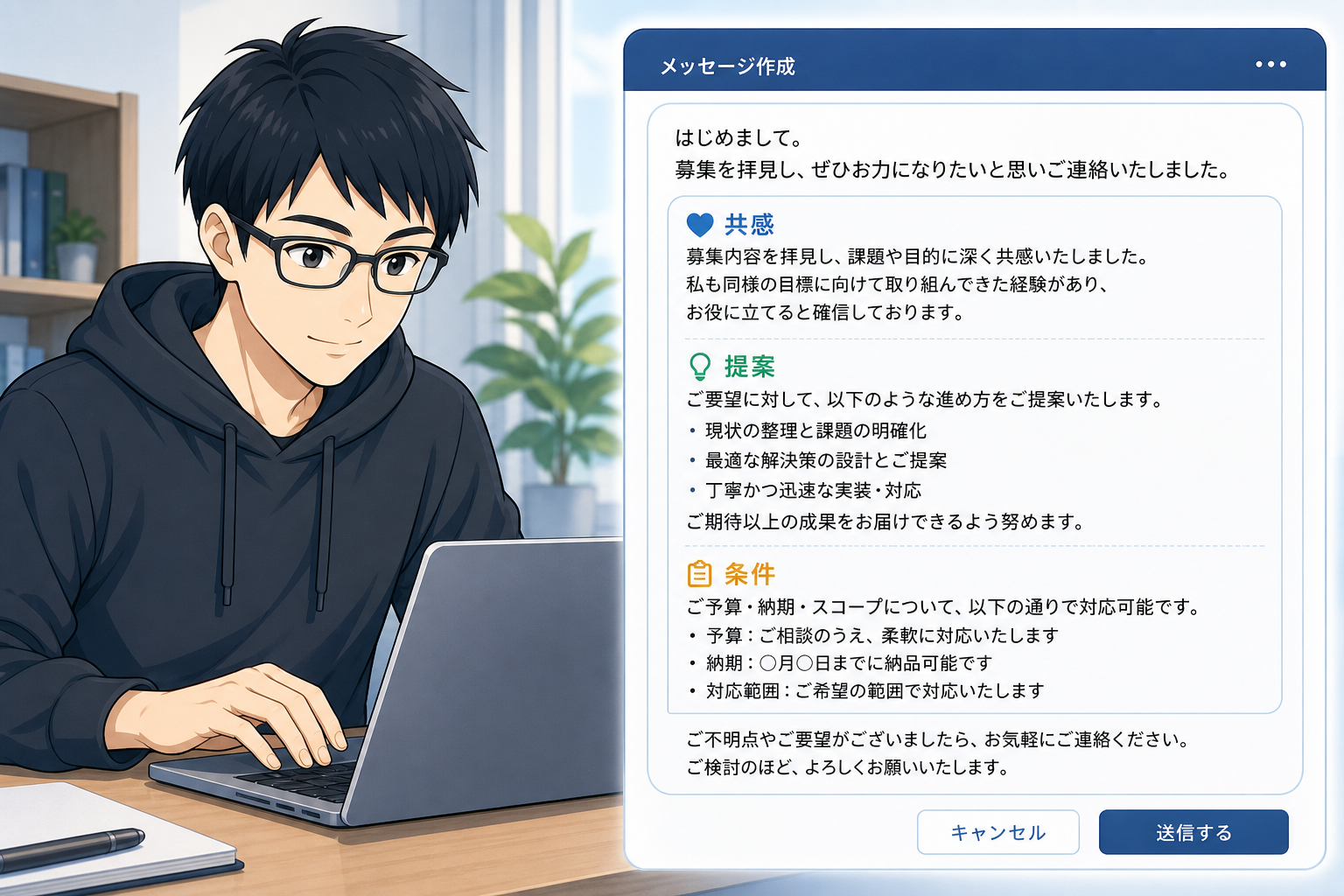 応募文テンプレート