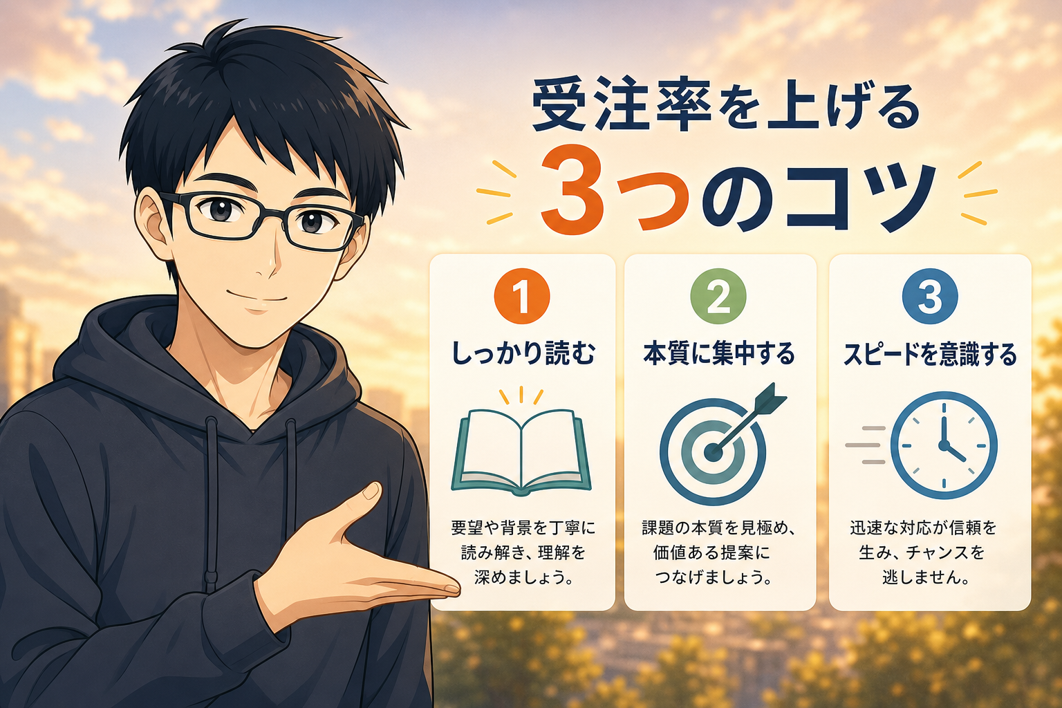 受注率UPのコツ
