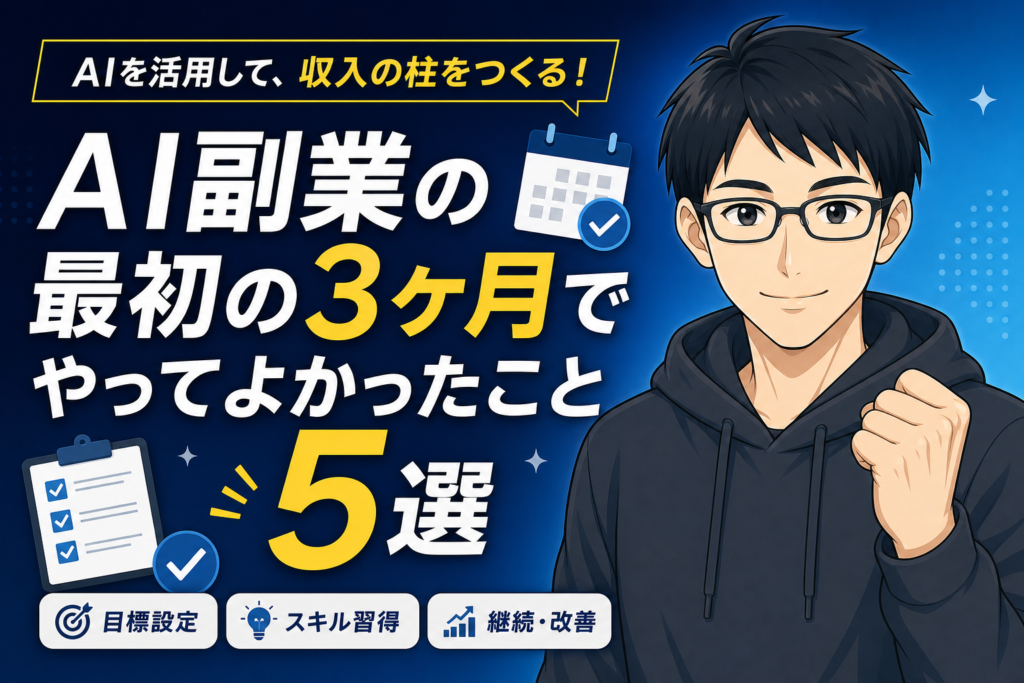 AI副業最初の3ヶ月