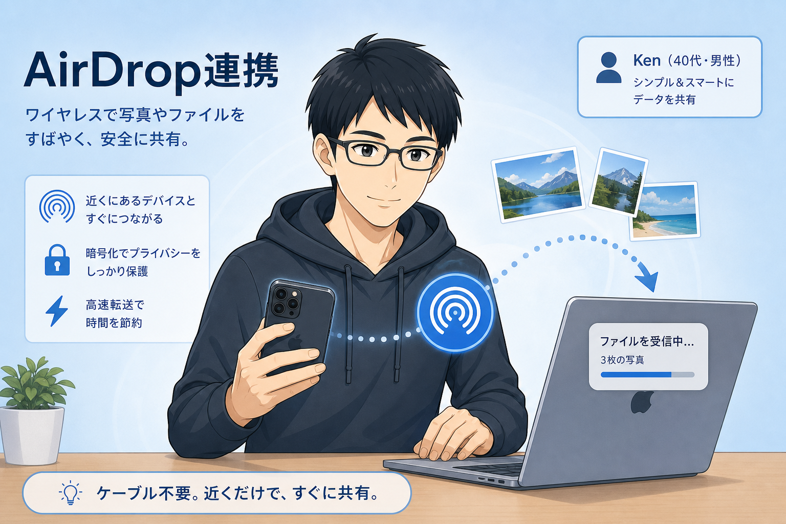 AirDrop連携