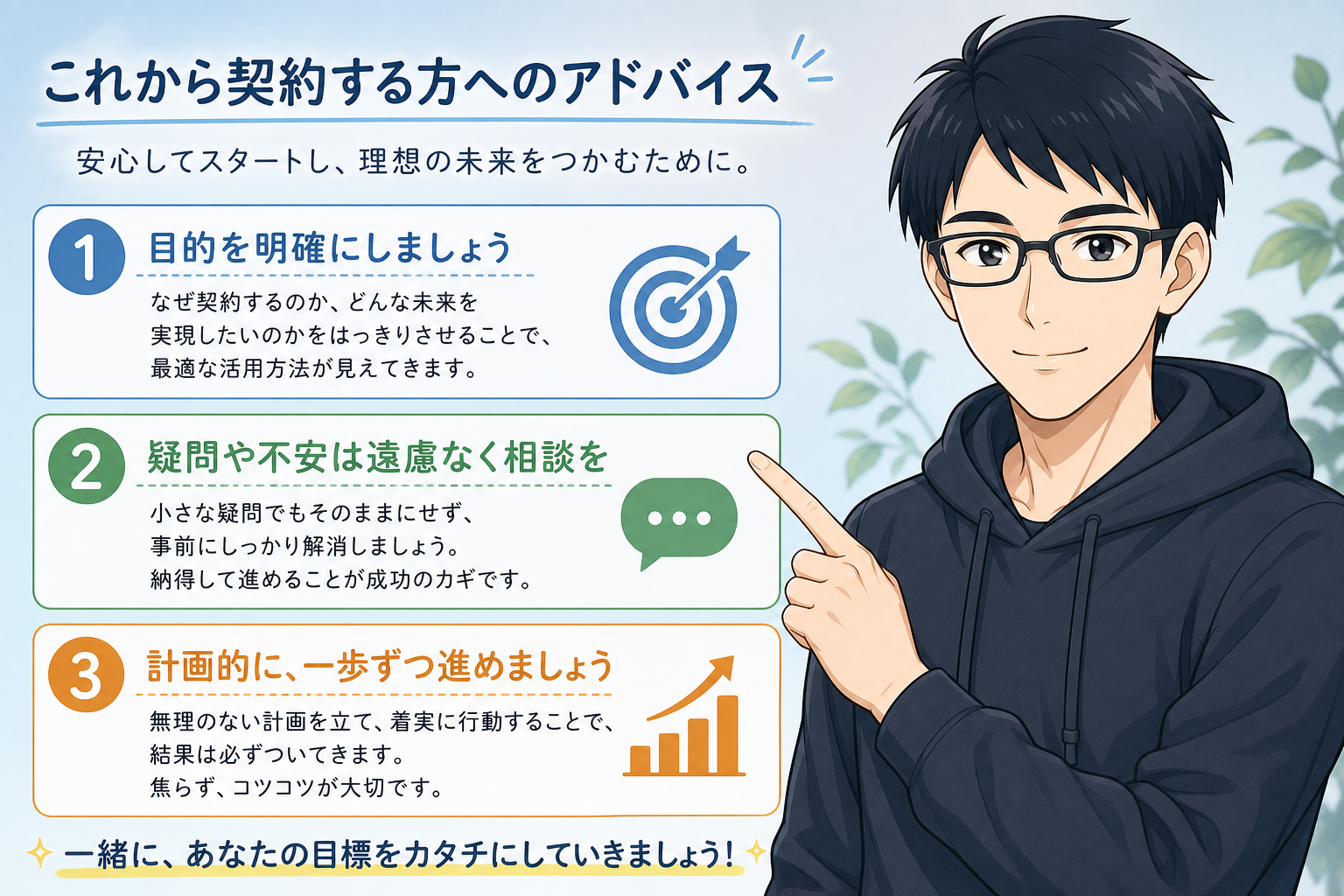 これから契約する方へのアドバイス