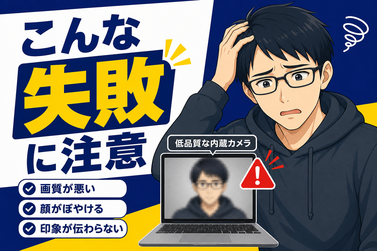 WEBカメラ選びの失敗例を語るケン