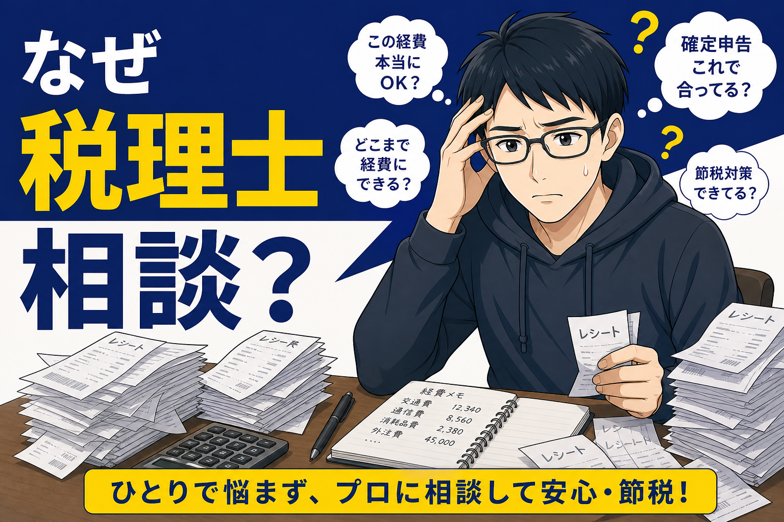 初年度に税理士相談が必要な理由を語るケン