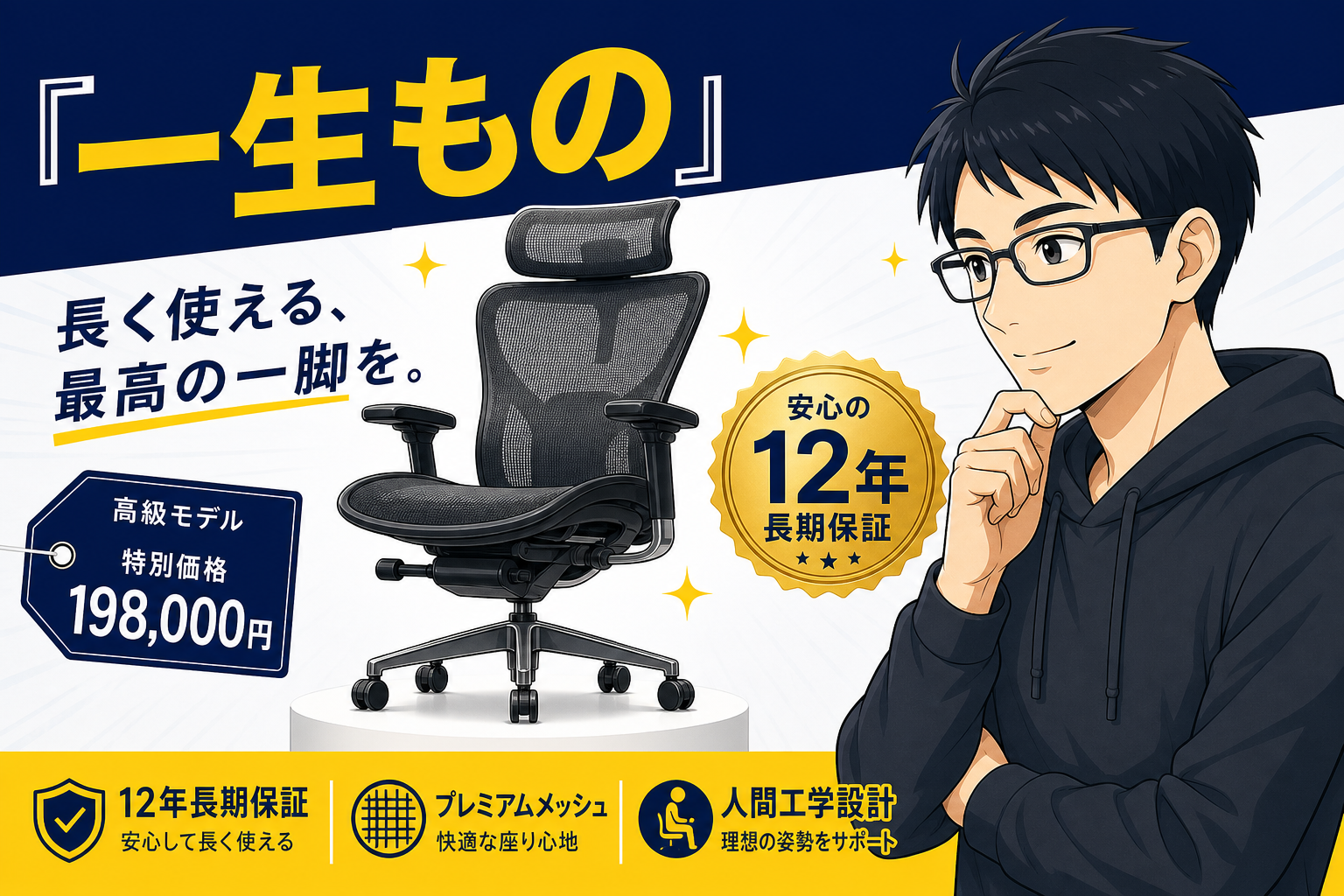 一生もののハイエンドチェアを紹介するケン